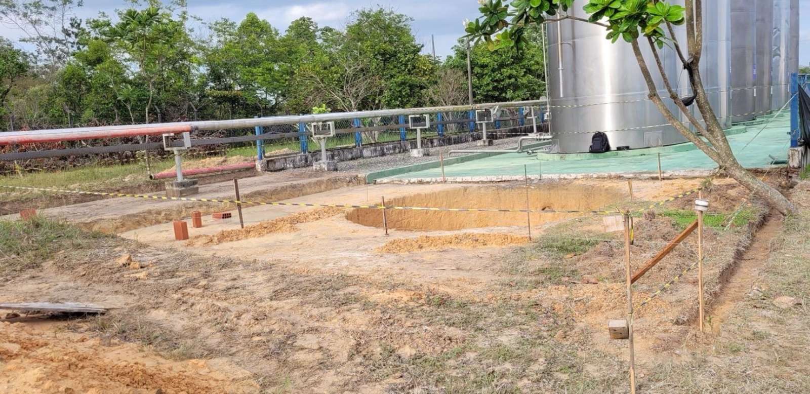 processo de construção industrial