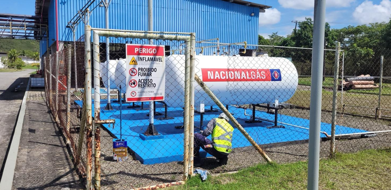 construção e manutenção de área industrial